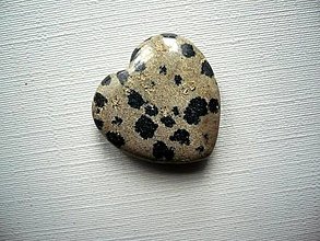 Minerály - Vrt. srdíčko 20 mm - jaspis dalmatin, č.13f - 15192564_