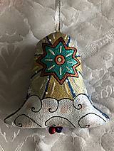 Dekorácie - Vianočný zvonec Anjel so zvončekom - 15192918_
