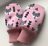 Detské doplnky - Softshellové rukavice-Polární liška - 15195677_