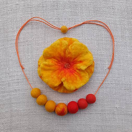 Náhrdelníky - ...plstený náhrdelník... - 15197670_