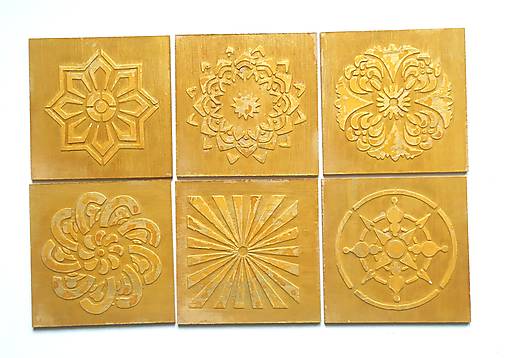 Príbory, varešky, pomôcky - Podložka pod pohár 6 ks - 15197084_