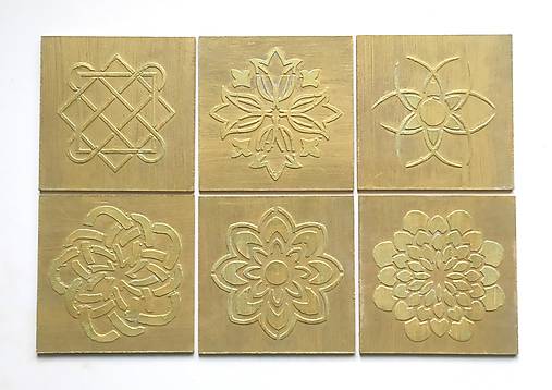 Príbory, varešky, pomôcky - Podložka pod pohár 6 ks - 15197088_