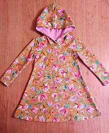 Detské oblečenie - Mikinošaty kvetované - 15197038_