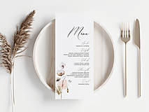 Papiernictvo - Svadobné menu Bloom 2 - 15200854_