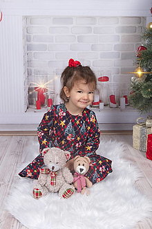 Detské oblečenie - Točivé vianočné šaty - 15200332_