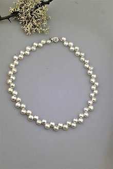 Náhrdelníky - perly náhrdelník "dvojradový" - 15201515_