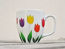 Nádoby - Jarná tulipánová šálka s venovaním - 15201377_