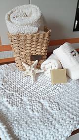 Úžitkový textil - Kúpeľňová rohožka biela - 15200172_