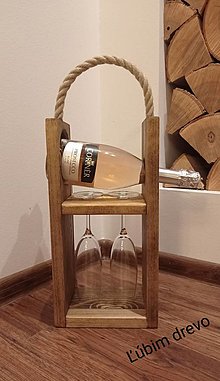 Dekorácie - Masívny stojan na šampanské - 15199525_