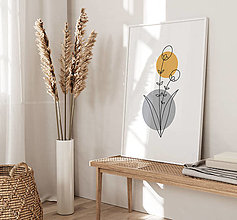 Grafika - Moderný obraz na stenu - Žlté lúčne kvety - 15201549_