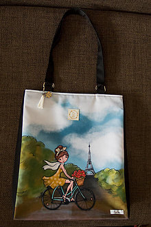 Veľké tašky - Taška s motívom Paríž - 15204552_