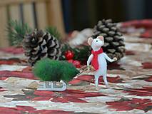 Dekorácie - Vianočné myši - 15204312_