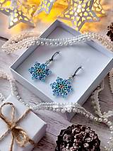 Sady šperkov - Stačí si priať | modrá cenovo výhodná sada náušníc a náhrdelníku - 15203908_