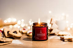 Svietidlá a sviečky - Vianočná – Zdravá prírodná sviečka - 15204208_