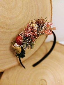 Ozdoby do vlasov - Vianočná čelenka"Vianočnà mašlička" - 15202280_