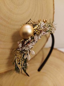 Ozdoby do vlasov - Vianočná čelenka"Vianočné potešenie" - 15202441_