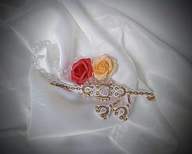 Sady šperkov - Bielo- zlatý set - 15203459_