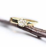 Prstene - Raw diamond hammered ring - 15206818_
