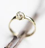 Prstene - Raw diamond hammered ring - 15206819_