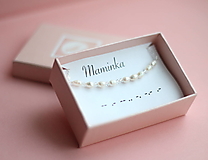 Náramky - Náramok s riečnymi perlami - darček pre mamu - 15207520_