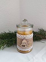 Svietidlá a sviečky - Sviečka čaro Vianoc zo 100% včelieho vosku - 15206266_