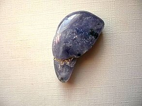 Minerály - Troml. kámen - iolit 30 mm, č.14f - 15207315_