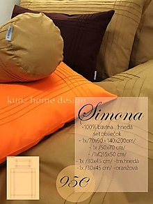 Úžitkový textil - Posteľná bielizeň SIMONA set skladom - 15207948_