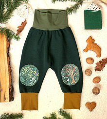 Detské oblečenie - rastúce tepláky...tajomstvá lesa - 15209973_