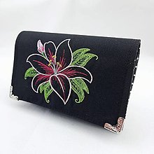 Peňaženky - Dámska Peňaženka Black Lilly - 15212565_
