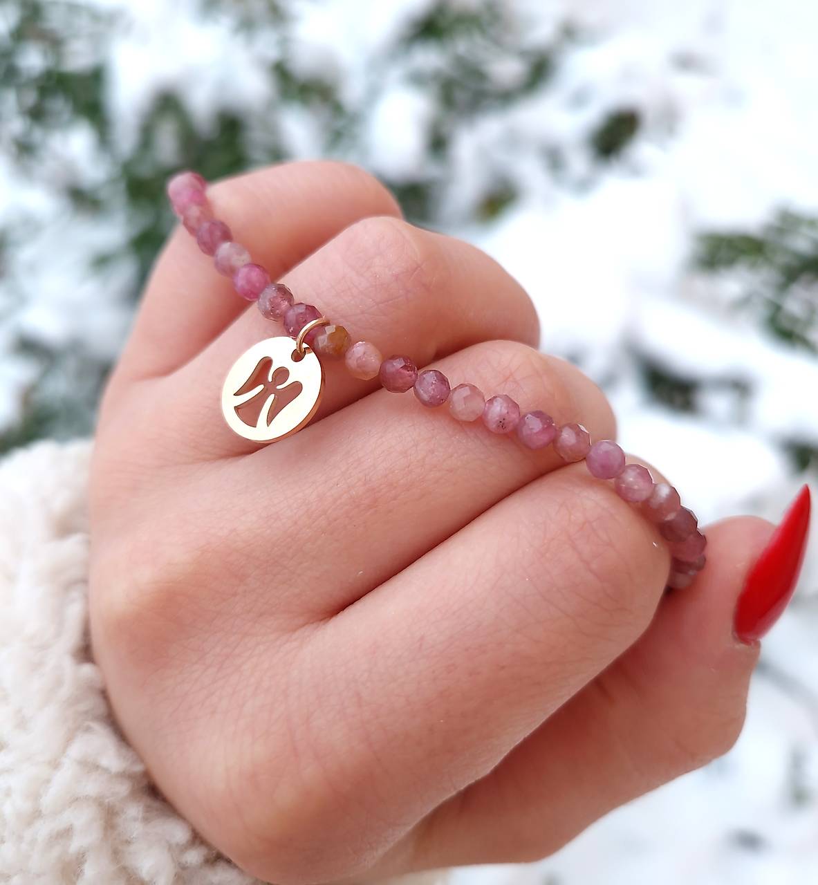 Náramok Turmalín s anjelikom