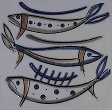 Svietidlá - Ručně vyráběná porcelánová Aromalampa (ryby) - 15213525_