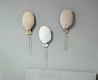 Detské doplnky - Sada 3ks balónov na stenu do detskej izby ( z flisu/barančeka) - 15215000_