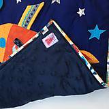 Detský textil - Hracia deka "Do vesmíru!" - 15214698_