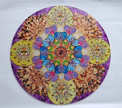 Obrazy - osobná mandala Mária - 15214775_