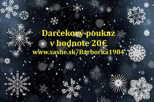 Darčekový poukaz vločky elektronický