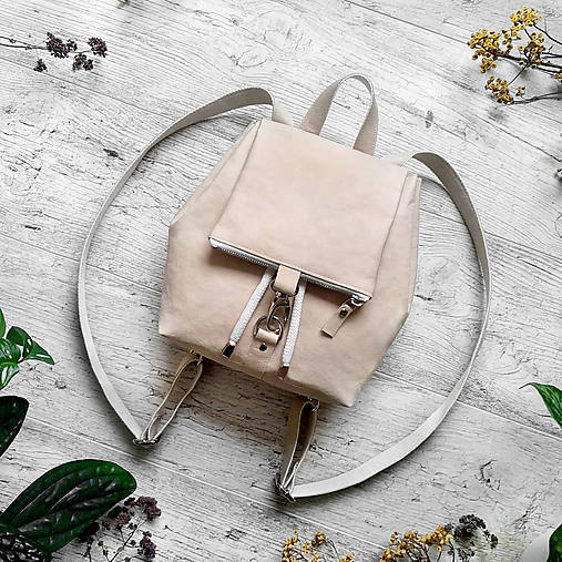 Ruksak CANDY backpack - svetlá béžová