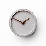 Hodiny - Sivé stolné hodiny z betónu CT100104 - 15216867_