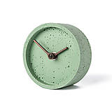Hodiny - Zelené stolné hodiny z betónu CT100704 - 15216959_