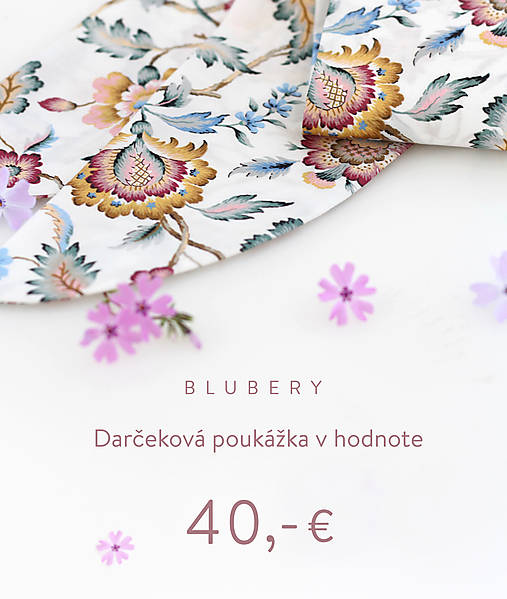 Darčeková poukážka v elektronickej podobe (PDF) (poukážka PDF 40 eur)