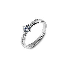 Prstene - Briliantový prsteň HRD 0.308 ct - 15219081_