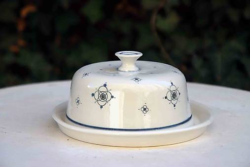 Nádoby - Ručně vyráběná porcelánová Máselnice (etno) - 15218988_