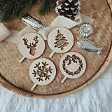 Príbory, varešky, pomôcky - Set vianočných šablón na kávu - 15220054_