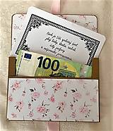 Papiernictvo - Darčeková krabičková obálka na peniaze s osobným venovaním - 15220670_