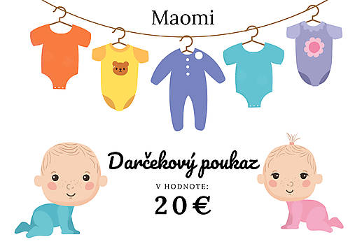 Darčekové poukážky - Darčekový poukaz 20€ - 15219851_