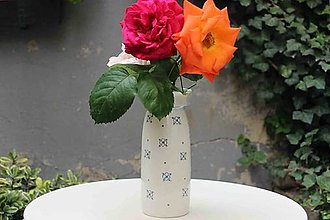Dekorácie - Ručně vyráběná porcelánová Váza JARO 2020 (etno) - 15220675_