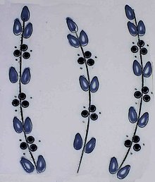 Dekorácie - Ručně vyráběná porcelánová Váza JARO 2020 (trojtečka list kobalt) - 15220680_
