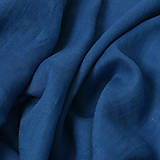 Textil - (29) extra jemný 100 % ľan kráľovská modrá, šírka 140 cm - 15221335_
