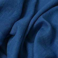 Textil - (29) extra jemný 100 % ľan kráľovská modrá, šírka 140 cm - 15221335_