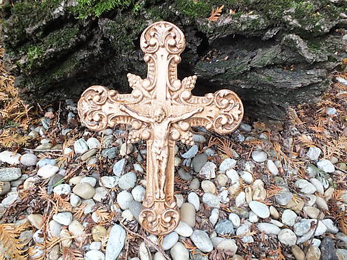 Dekorácie - Krížik veľký X. - 15220917_