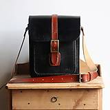 Pánske tašky - Pánska kožená taška *Black&Brown* - 15220778_